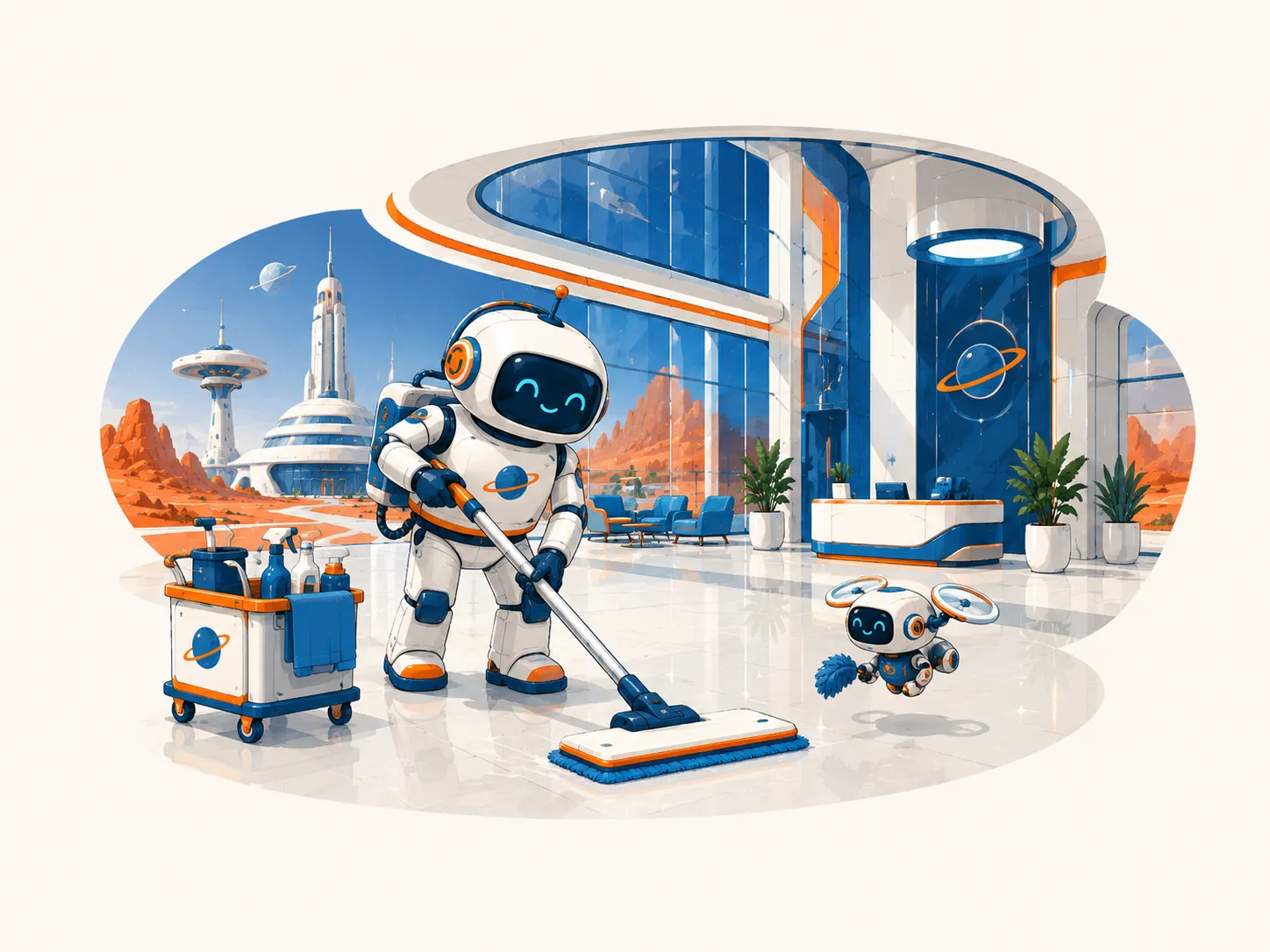Commercial cleaning software